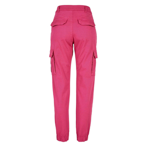Pantalons cargo pour femmes sur mesure, pantalons cargo pour les voyages de week-end, pantalons cargo décontractés, mode confortable, coton brodé, fabrication OEM en gros - Product Image 3