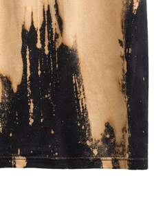 T-shirt personnalisé en coton noir beige délavé, manches courtes, col rond, style vintage délavé à l'acide, décontracté pour homme, streetwear, été - Product Image 6