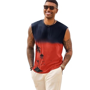 Débardeur personnalisé avec impression sérigraphique pour homme, vêtement décontracté d'été sans manches - Product Image 1