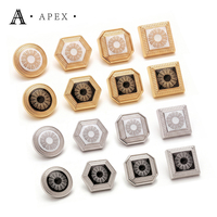 Bouton-pression personnalisé de luxe 12 mm en métal Zamak avec logo de marque APEX pour Dishdasha, Thobe, Jubba – Fabricant OEM ODM