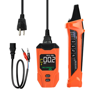 ชุดค้นหาเบรกเกอร์ไฟฟ้าสำหรับช่างไฟฟ้ามืออาชีพ – เครื่องส่งสัญญาณและตัวรับสัญญาณ, โหมดอัจฉริยะ AI, การทดสอบเวลาการตัดวงจร GFCI, AC 90-230V - Product Image 1