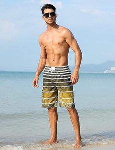 กางเกงขาสั้นชายหาดผู้ชาย ผ้าโพลีเอสเตอร์ ซับเหงื่อได้ดี มีกระเป๋า เอวกลาง สวมใส่สบายๆ ในช่วงฤดูร้อน - Product Image 1