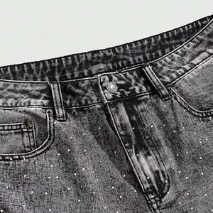 Shorts de mezclilla de nueva llegada para hombre, estilo jeans, ropa de calle con logo personalizado, color sólido, shorts de mezclilla para hombre - Product Image 4