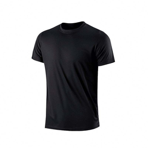 เสื้อยืดออกกำลังกายผู้ชายแฟชั่นสตรีท โพลีเอสเตอร์ผสมอีลาสเทน แห้งเร็ว ระบายอากาศดี  ลายเรียบ ผ้าถัก - Product Image 2