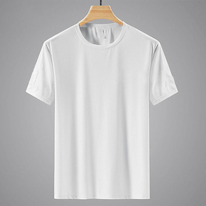 เสื้อยืดแขนสั้นผู้ชายไซส์ใหญ่ ผ้าเจอร์ซีย์คอตตอน 100% ระบายอากาศได้ดี เป็นมิตรกับสิ่งแวดล้อม สำหรับฤดูร้อน ออกแบบโลโก้ตามสั่ง OEM - Product Image 5