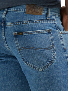 Pantalon en jean délavé léger, fournisseur OEM ODM, jean ample pour homme, pantalon en jean délavé léger à jambe large, vente en gros d'usine - Product Image 5