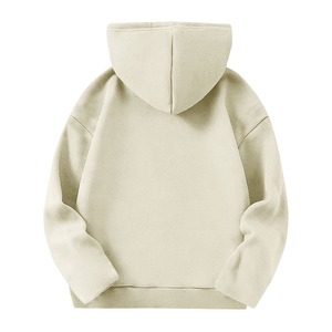 Sudadera con Capucha Extra Grande para Hombre, Color Sólido, Felpa de Algodón, Estilo Casual para Otoño, Corte Regular, Manga Larga - Product Image 3