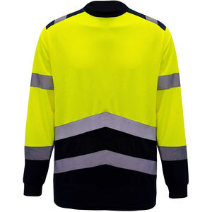 T-shirt de sécurité en coton premium, coupe classique, vêtements de travail durables, imperméables, logo personnalisé, chemises de sécurité. - Product Image 4