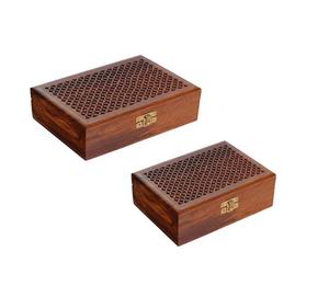 Caja de Almacenamiento Decorativa de Madera con Tapa Deslizante para Uso Moderno en el Hogar y la Oficina - Product Image 4