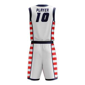 Conjunto de Pantalones Cortos y Camiseta de Baloncesto Universitario para Hombre, al por Mayor, Estampados, Anti-UV, de Secado Rápido, Transpirables, de Poliéster, para Entrenamiento Deportivo, Tallas Grandes - Product Image 4