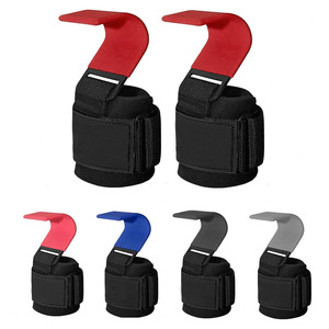 Sangles de poignet réglables en néoprène antidérapantes avec crochets pour la musculation et l'entraînement aux tractions, option logo personnalisé, taille XXL - Product Image 1