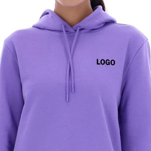 Service OEM : Conception de sweats à capuche pour femmes à manches longues avec logo, pour l'extérieur, capuche réglable, pour commandes en gros, couleur unie - Product Image 6