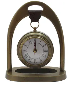 Orologio da tavolo decorativo in ottone stile antico orologio da tavolo decorativo per tavolo da Computer con peso leggero a prezzo all'ingrosso