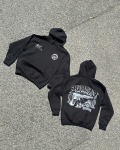 Custom Designs Skysdalimittt Premium Quality 350gsm 100% Cotton Knitted Casual Hoodie Loose Fit Anti-shrink Pocket Design Men's - Product Image 1