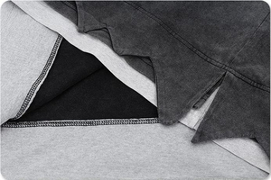 T-shirt décontracté en coton tricoté 220 GSM 100 % coton, style luxe, personnalisé, épais, uni, pour hommes - Product Image 4