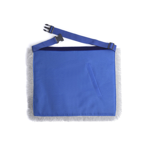 Tablier de Maître Maçon de Luxe en Cuir Blanc et Velours Bleu, Régalia Cérémonielle, Tablier de Loge Bleue Brodé sur Mesure, Accessoires Maçonniques - Product Image 2