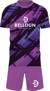 Conjunto Deportivo Clásico Morado para Hombre, Jersey Corto 100% Poliéster, Nueva Llegada, Uniformes de Fútbol - Product Image 2