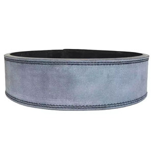 Support de poignet en cuir bleu réglable avec fermeture auto-agrippante pour la musculation et l'entraînement de force, protège-paume unisexe - Product Image 2