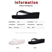 Sandales tongs d'été pour femmes, plateforme, semelle épaisse en EVA, légères, séchage rapide, antidérapantes, confortables, plage, piscine, extérieur