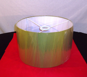 Private label <b>Cylinder</b> <b>Lamp</b> <b>Shade</b> in Green Linen Fabric with e27 fittings best for headboard lampshades & desk <b>lamp</b> floor <b>lamp</b> - Product Image 4