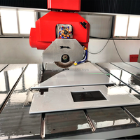 Scie à pont CNC 5 axes GANGER, machine de découpe automatique intelligente de dalles de pierre pour comptoirs, machine de découpe de pierre pour atelier de pierre