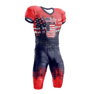 2026 Wholesale Price Custom Made Solid Color American Football Uniforms High Quality Short Breathable Quick Polyester - Product Image 5