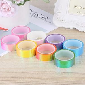 Cinta Adhesiva Decorativa Holográfica Arcoíris Brillante Iridiscente para Manualidades, Scrapbooking y Embalaje de Regalos, Venta al Por Mayor - Product Image 1