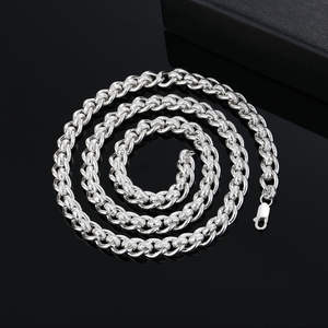 Thick <b>Sterling</b> <b>Silver</b> <b>925</b> <b>Chain</b> Hip Hop Cuban Link for <b>Men</b> Necklace Fine Jewelry <b>Chains</b> Necklace - Product Image 3