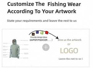 Camiseta de Pesca con Capucha de Manga Larga, Personalizada de Fábrica, con Impresión por Sublimación, Secado Rápido, Transpirable, UPF50+ - Product Image 6