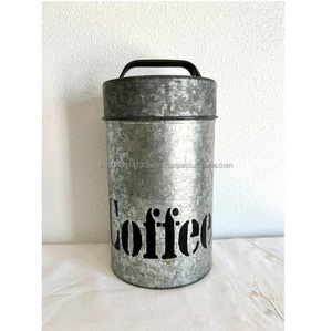 Diseño clásico Metal hierro azúcar café y té tarros de almacenamiento hecho a mano bote para el hogar Hotel restaurante cocina - Product Image 5