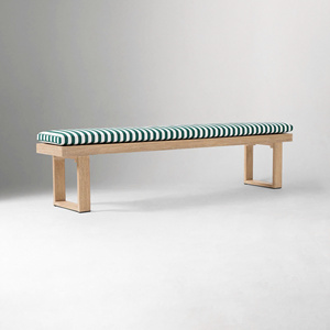 Outdoor Dining <b>Bench</b> with Weather-Resistant <b>Cushion</b> for Patio - Product Image 1