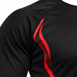 Camiseta Deportiva de Manga Larga para Hombre, Sublimada, 100% Poliéster, Absorbe la Humedad, para Entrenamiento, con Logotipo Personalizado, Producción OEM - Product Image 3