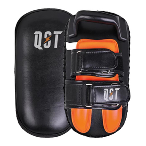 Premium Leather Thai Kick Pads Heavy Duty Strike <b>Shield</b> Curved Design Muay Thai Training Commercial Grade OEM Factory Direct - Product Image 5