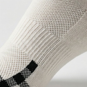 Crew <b>Socks</b> Plaid Pattern <b>Black</b> White Breathable Knitted Regular Style Adult Casual Wear - Product Image 5