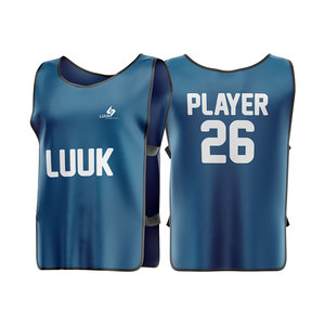 Maillots d'entraînement de football pour hommes grande taille LUUK International, sans manches, 100% polyester, maille respirante, évacuation de l'humidité - Product Image 6