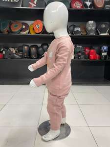 Conjunto Deportivo de Algodón Orgánico para Bebés, Color Sólido, Suave, Estilo Casual, para Niños y Niñas - Product Image 3