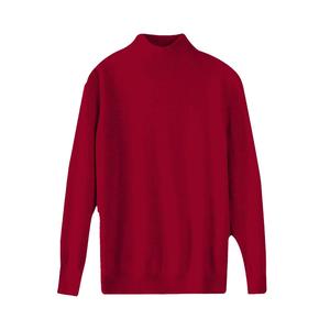 Women's Turtleneck <b>Pullover</b> Sweater Solid Color Knitted Long Sleeve Drop Shoulder Acrylic Minimalist All Seasons Wear - Product Image 5
