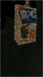 Colgante Personalizado Iced Out Big League Chew con Cadena de Moissanita VVS, Tendencia, Superventas, Estilo Hip Hop, Lujo, Pieza Distintiva, Único - Product Image 4
