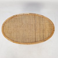 Table basse ovale en rotin naturel, prix bas, tables d'appoint en rotin, vente en gros
