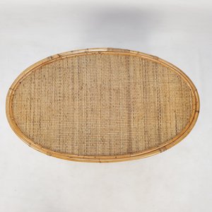 Wholesale supply rattan cane furniture oval shaped <b>coffee</b> <b>table</b> low price natural side <b>tables</b> - Product Image 5