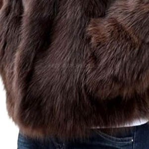 Veste à capuche en fourrure classique pour homme avec logo sur le devant, look élégant et coupe confortable, toucher doux, légère, écologique, finition lisse - Product Image 4