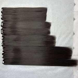 Livraison directe paquets de cheveux droits cheveux humains noirs naturels vietnamiens bruts cuticules alignés paquets de cheveux droits - Product Image 2