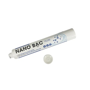 Affordable 2-layer PE <b>Plastic</b> <b>tube</b> Cosmetic Packaging with Simple Smooth White Screw Cap Blue Offset Printing from Vietnam - Product Image 5