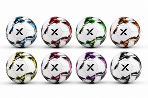 Ballon de football personnalisé X, blanc, noir, rouge, logo X, ballons de football de loisir |   OEM ODM |   Fabricant |   Design haut de gamme - Product Image 5