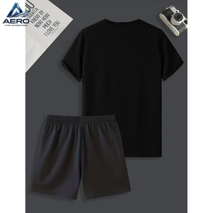 2026 <b>Men</b>’s Summer Fashion Wear 3D Digital Printed <b>Short</b> Sleeve Two Piece <b>Set</b>, Outdoor Sports Jogging <b>Short</b> Sleeve <b>Top</b> <b>and</b> <b>Shorts</b> - Product Image 2