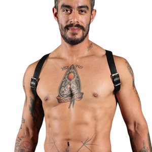 Harnais de cuisse pour homme en fausse fourrure, ajustable, pour tenues de club haut de gamme et costumes sexy, accessoire respirant à séchage rapide - Product Image 2