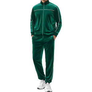 Custom Velour Tracksuit Set Men Women Two Piece <b>Hoodie</b> Jogger Casual Streetwear Sportswear - Product Image 1