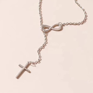 Collar con Colgante de Cruz Infinita para Mujer, Joyería Minimalista de Fe, Cadena de Oro y Plata, Regalo Cristiano - Product Image 5