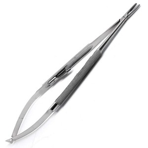 Vital JACOBSON Needle Holder Straight Jaw Smooth <b>Tungsten</b> Carbide Inserts Round Lock Overall 8-3/4in 22.2cm ZETOMEDPRO - Product Image 1