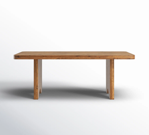 Ensemble de table à manger rectangulaire en bois de noyer, design industriel, fabriqué sur mesure en Inde, pour la maison ou l'hôtel - Product Image 2